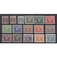 Верхняя Силезия. Польша. 1922. 16 марок. Michel N 4-16, 18-20 (~ 250 е)