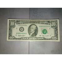 10 долларов США. 1993г