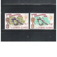 Английские колонии-1966, , Каймановы ос-ва, (Мих.183-184) **, ЧМ-1966 по футболу