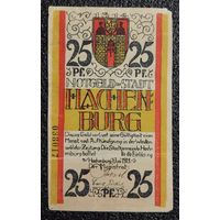 25 пфеннигов Германия 1921 г. Хахенбург (HACHENBURG) нотгельд (номер, водяные знаки)
