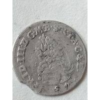 6 грошей 1698г