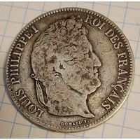 5 франков 1834 г. Филипп l.