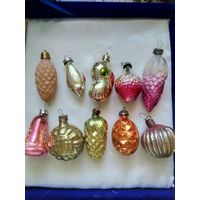 Лот ёлочных игрушек СССР на небольшую ёлку