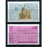 Франция - 1971г. - Europa CEPT, архитектура - 2 марки - полная серия, MH [Mi 1748-1749]. #2-Fr-43-A-1