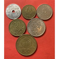 Греция 6 разных монет