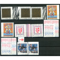 Хорватия - 1991г. - Полный годовой набор служебных марок - 12 марок - MNH. #2-Bc-48-G-1