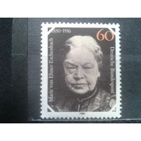 ФРГ, 1980. 150 лет баронессы Марии фон Эбнер-Эшенбах**, писательница