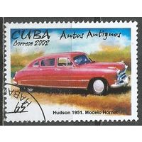 Куба. Классические автомобили. Хадсен Хорнет. 2002г. Mi#4464.