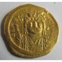Солид H CONOB 8й год правления 693г. императора Юстиниана II Ринотмет (ок.669–711гг.) Константинополь.Византия.