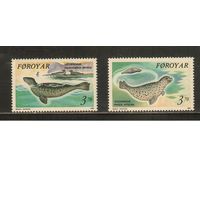Фареры-1992(Мих.235-236) , **  ,  Морская Фауна,  (полная серия)