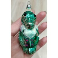 Елочные игрушки, стекло, крокодил Гена