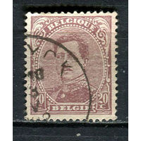 Бельгия - 1915/1922 - Король Альберт I 20С - [Mi.119I] - 1 марка. Гашеная.  (Лот 14Gx)-T4P25