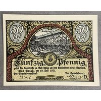 Нотгельд Бад-Зульца 50 пфеннигов 1921 год. Веймарская республика