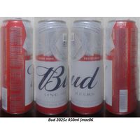 Банка от пива Bud 2025г 450ml (moz06