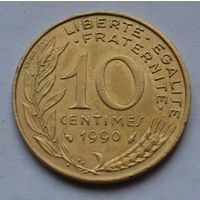 Франция, 10 сантимов 1990 г.