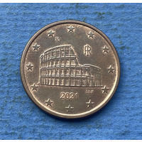 Италия 5 евроцентов 2021