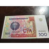 Узбекистан 500 сум образца 1999 года AUNC