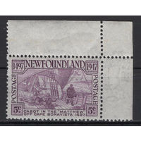 Ньюфаундленд /Newfoundland 1947** 450 лет открытия Ньюфаундленда, Джон Кабот у мыса Бонависта Mi#244