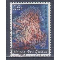 [154] Папуа Новая Гвинея 1982. Морская фауна.Кораллы и другие.35т. Гашеная марка.