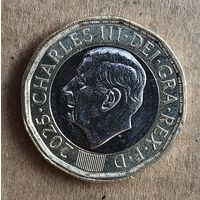 Великобритания 1 фунт, 2025 г.,"Английские пчелы", UC# 1778