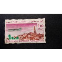 АЛЖИР 1967 авиапочта. Самолет Caravelle над г.Гардая  \280фк\