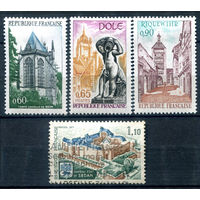 Франция - 1971г. - ландшафты, архитектура, туризм - 4 марки - MH, гашёная. #2-Fr-43-A-1