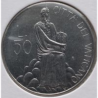 Ватикан 50 лир 1986 г. В холдере