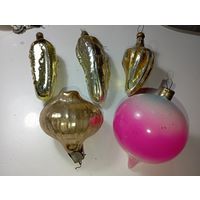 Ёлочные игрушки -  ОВОЩИ . СССР .