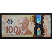 Канада 100 долларов 2011 года. Подписи Lane & Macklem. Тип Р-110d. Состояние UNC!