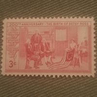 США 1952. 200 лет со дня рождения Бетси Росс