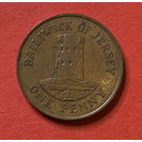 Остров Джерси 1 пенни 1990г.