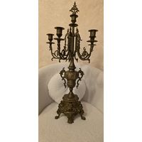 Шикарный огромный канделябр на 6 свечей бронза