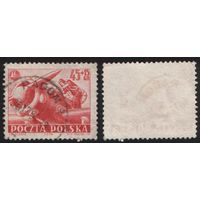 Польша (Mi)PL771 почтово-благотворительная 45+15 грош 1952 год сер.(День авиации) - Пилот аэроплана Zuch-2 (CTO) (a1-01 ТОРГ/ВАША ЦЕНА