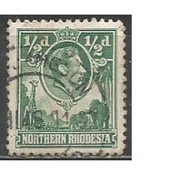 Северная Родезия. Король Георг VI. 1938г. Mi#25.