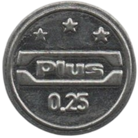 Федеративная Республика Германия. 0.25 евро 2003. Токен для пополнения счета в супермаркете Plus.