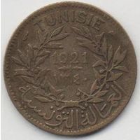 ФРАНЦУЗСКИЙ ПРОТЕКТОРАТ ТУНИС. 1 ФРАНК 1921
