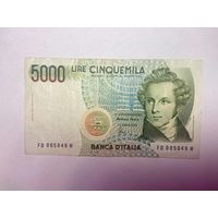 Италия 5000 лир 1985-02