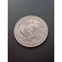 США 25 центов 2019 Г. D - Национальный монумент воинской доблести в Тихом океане