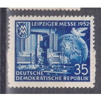 Лейпцигская ярмарка ГДР 1952 год  лот 17 ЧИСТАЯ менее 15 % от каталога по курсу 3 р