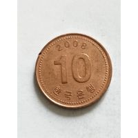 Корея 10 вон 2008