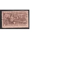 США-1958, (Мих.735), гаш., Дебаты, Линкольн  (одиночка) ,