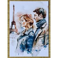 Открытка для посткроссинга чистая 10х15 см