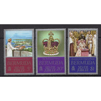 Бермуды 1978 ** Queen Elizabeth II, Серебряный юбилей, серия 3 марки