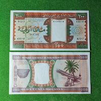 Мавритания, 200 угий 2002 г. UNC