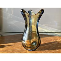 Ваза Чехословакия Zemek ручная работа 19см