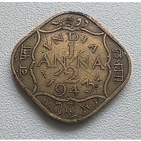 Индия - Британская 1/2 анна, 1943  1-11-57