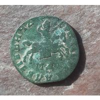 Копейка медь 1709 год  ,МД, Петр l.