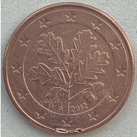 Германия 5 евроцентов 2012 г. A