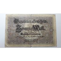 Германия, 20 марок 1914 г. Серия A Nr. F.