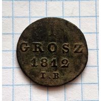 Монета 1 грош 1812 года